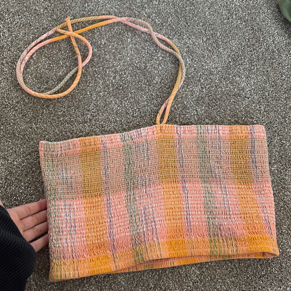 tube top with halter top strings